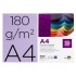 Cartulina liderpapel a4 180g/m2 lila paquete de 100 hojas