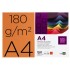 Cartulina liderpapel a4 180g/m2 naranja fuerte paquetede 100 hojas