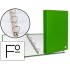 Carpeta de 4 anillas 25mm mixtas liderpapel folio cartonforrado paper coat verde frosty