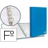 Carpeta de 4 anillas 25mm mixtas liderpapel folio carton forrado paper coat celeste