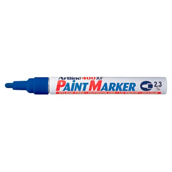 Rotulador artline marcador permanente ek-400 xf azul -punta redonda 2.3 mm -metal caucho y plastico