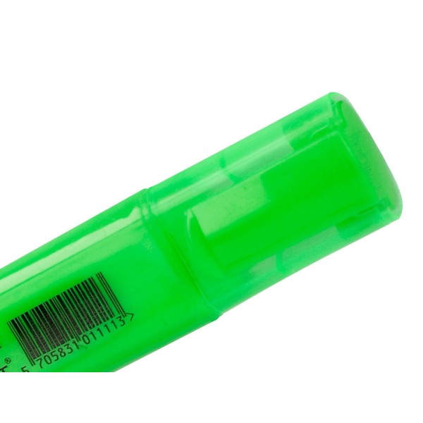 Rotulador q-connect fluorescente verde punta biselada