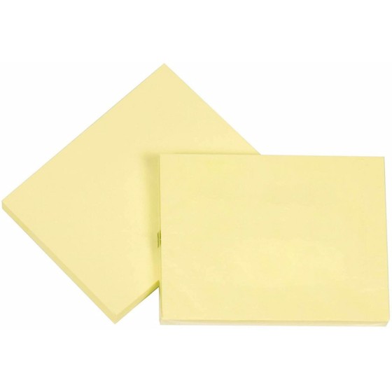 Bloc de notas adhesivas quita y pon q-connect 76x102 mm con 100 hojas