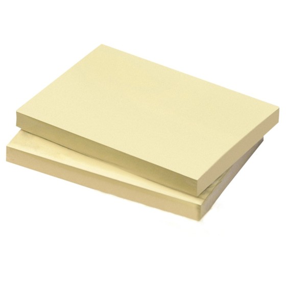 Bloc de notas adhesivas quita y pon q-connect 76x102 mm con 100 hojas