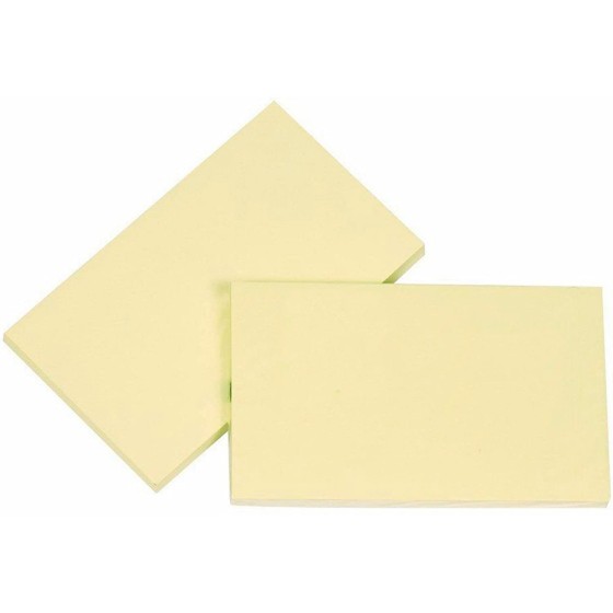 Bloc de notas adhesivas quita y pon q-connect 76x127 mm con 100 hojas