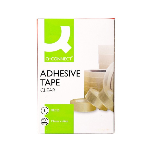 Cinta adhesiva q-connect 66 mt x 19 mm