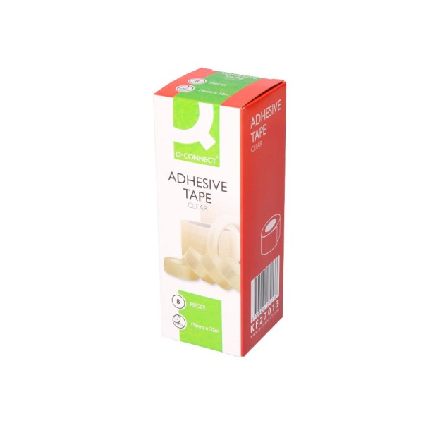 Cinta adhesiva q-connect 33 mt x 19 mm