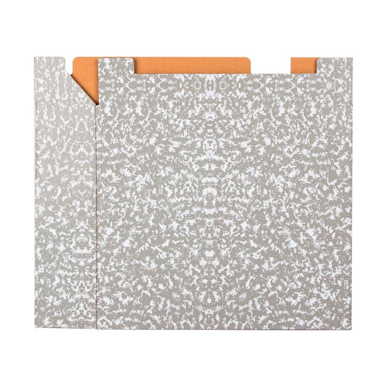 Caja archivador liderpapel classic red a4 gris