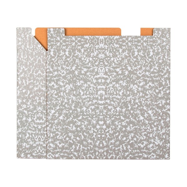 Caja archivador liderpapel classic red a4 gris