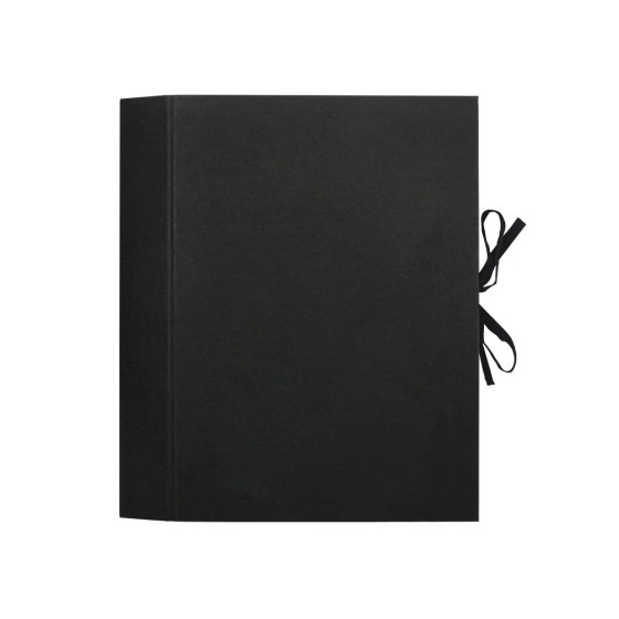 Carpeta fuelle liderpapel folio carton forrado negra