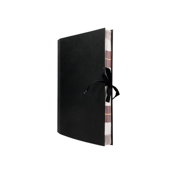 Carpeta fuelle liderpapel folio carton forrado negra