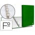 Carpeta de 4 anillas 25mm mixtas liderpapel folio cartonforrado paper coat verde