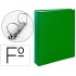 Carpeta de 2 anillas 40mm mixtas liderpapel folio carton forrado paper coat compresor plastico verde