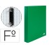 Carpeta de 2 anillas 25mm mixtas liderpapel folio carton forrado paper coat compresor plastico verde