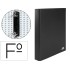 Carpeta de 2 anillas 25mm mixtas liderpapel folio carton forrado paper coat plastico negra