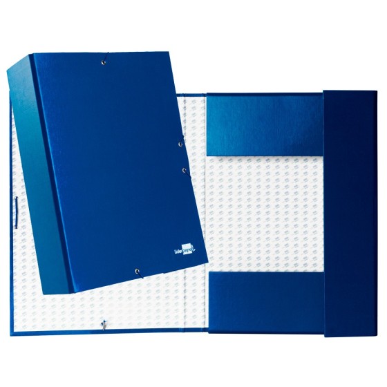 Carpeta proyectos liderpapel folio lomo 90mm carton forradoazul