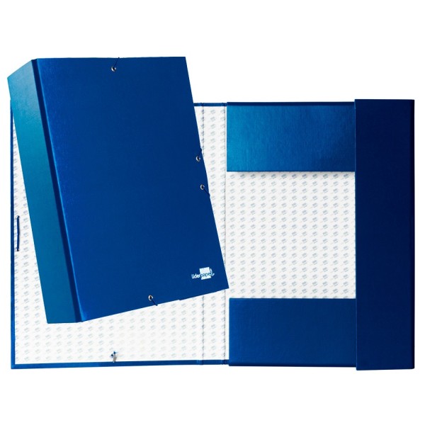 Carpeta proyectos liderpapel folio lomo 90mm carton forradoazul