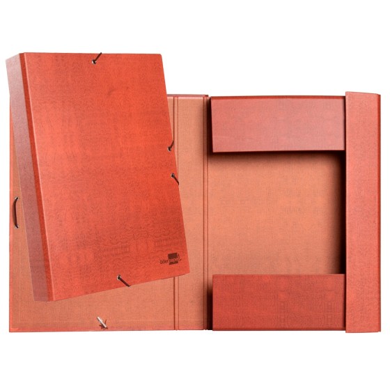 Carpeta proyectos liderpapel folio lomo 50mm carton forradocuero