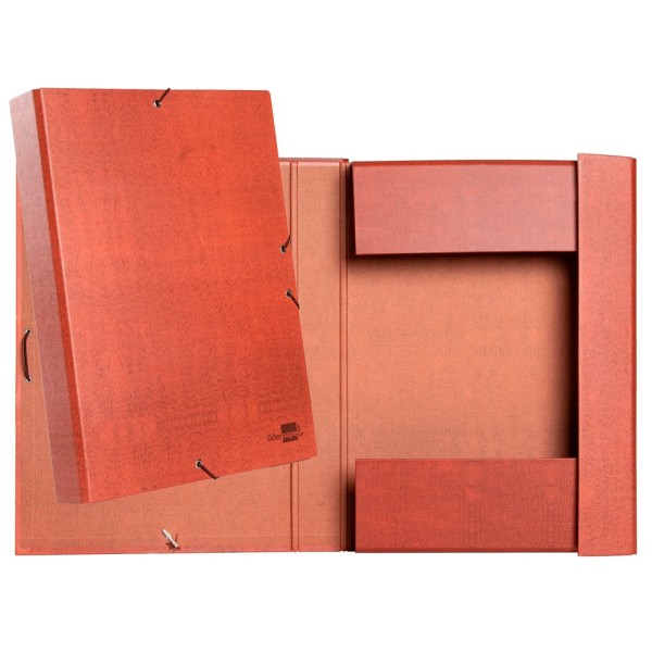 Carpeta proyectos liderpapel folio lomo 50mm carton forradocuero