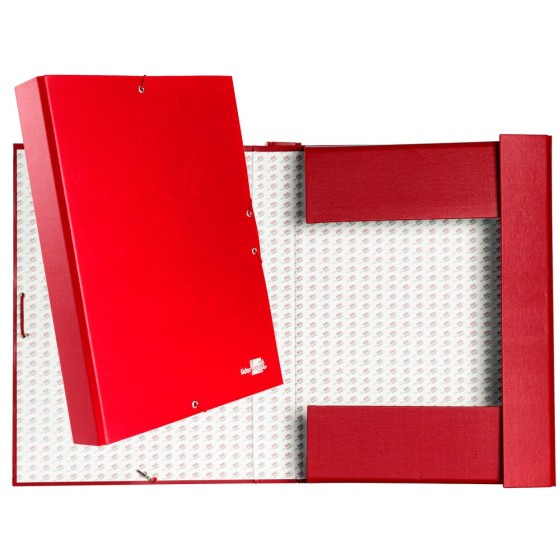 Carpeta proyectos liderpapel folio lomo 50mm carton forradoroja