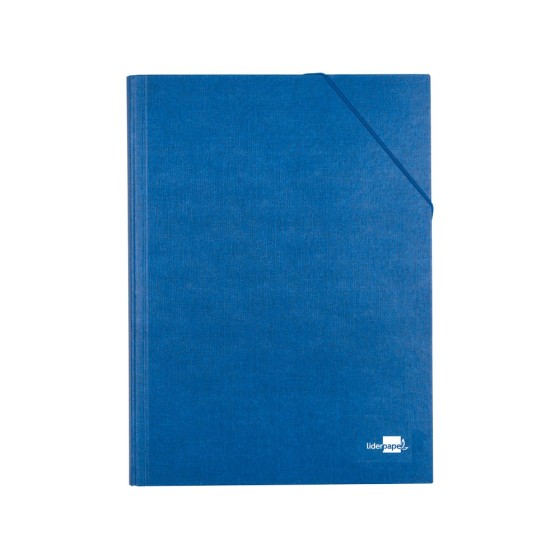 Carpeta clasificadora liderpapel 12 departamentos folio prolongado carton forrado azul