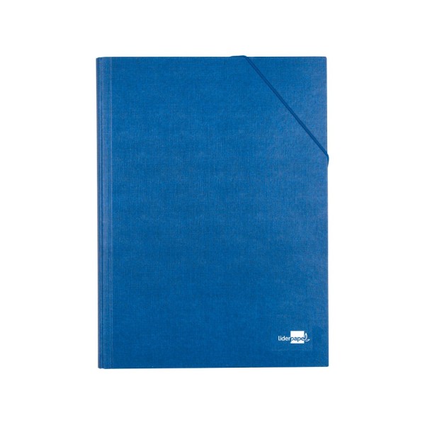 Carpeta clasificadora liderpapel 12 departamentos folio prolongado carton forrado azul