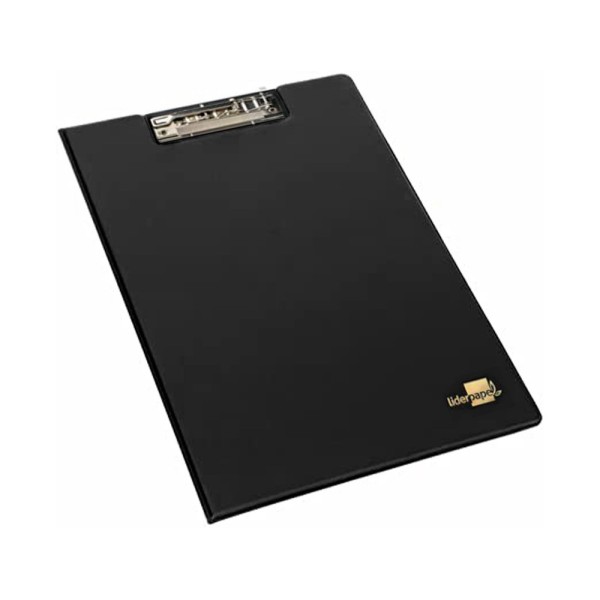 Carpeta liderpapel miniclip superior folio plastico negro