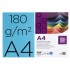 Cartulina liderpapel a4 180g/m2 azul paquete de 100 hojas
