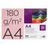 Cartulina liderpapel a4 180g/m2 rosa paquete de 100 hojas