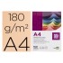 Cartulina liderpapel a4 180g/m2 salmon paquete de 100 hojas