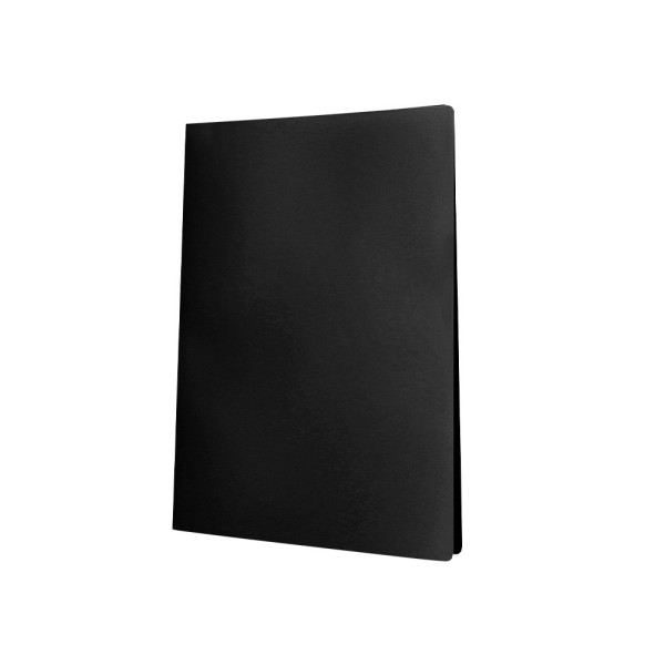 Carpeta liderpapel escaparate 37935 40 fundas polipropileno din a4 negro opaco