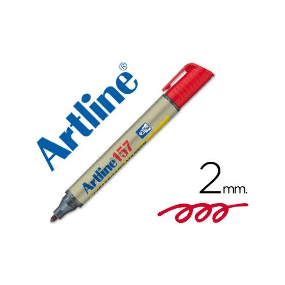 Rotulador artline pizarra ek-157 rojo -punta redonda 2 mm