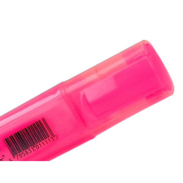 Rotulador q-connect fluorescente rosa punta biselada