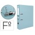 Archivador de palanca liderpapel folio documenta forrado pvc con rado lomo 75mm gris compresor metalico