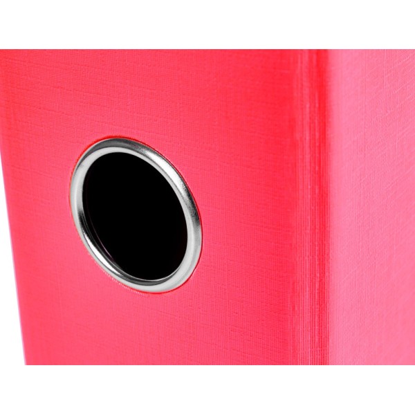 Archivador de palanca liderpapel folio documenta forrado pvc con rado lomo 75mm rojo compresor metalico