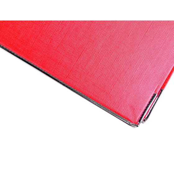 Archivador de palanca liderpapel folio documenta forrado pvc con rado lomo 75mm rojo compresor metalico