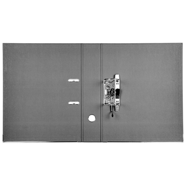 Archivador de palanca liderpapel folio documenta forrado pvc con rado lomo 75mm negro compresor metalico