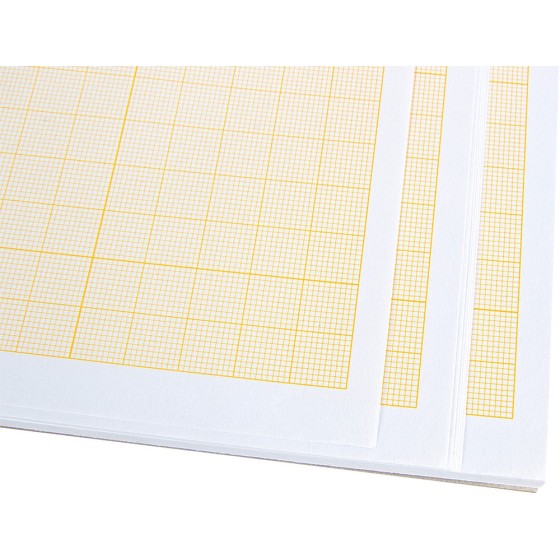 Bloc papel milimetrado liderpapel encolado 297x420mm 50 hojas 80g/m2