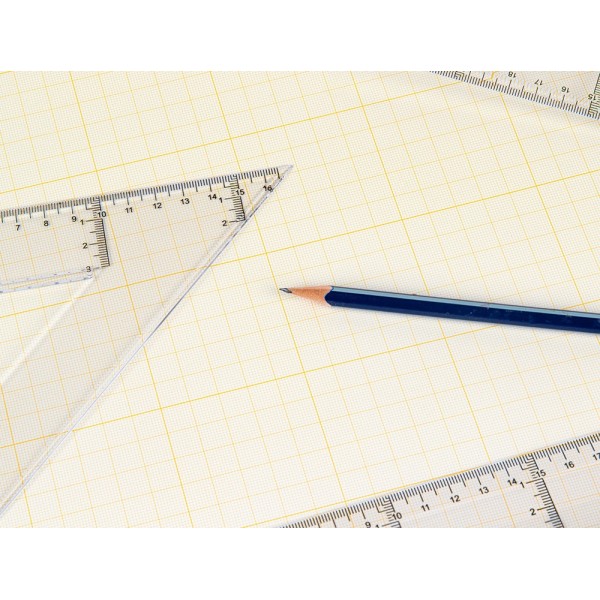 Bloc papel milimetrado liderpapel encolado 297x420mm 50 hojas 80g/m2