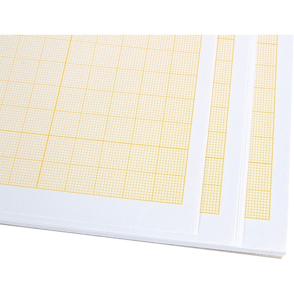 Bloc papel milimetrado liderpapel encolado 210x297mm 50 hojas 80g/m2