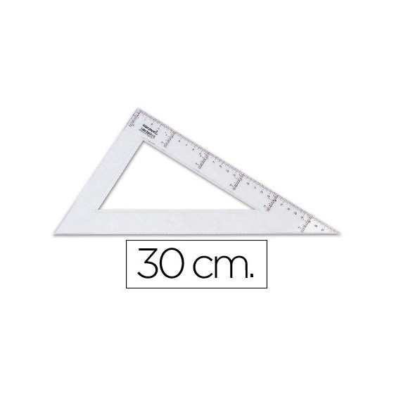 Cartabon liderpapel 30 cm plastico cristal