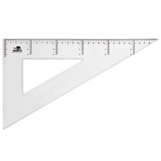 Cartabon liderpapel 30 cm plastico cristal