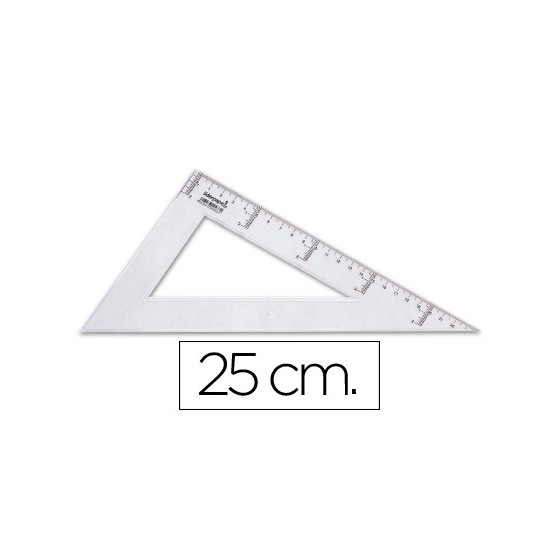 Cartabon liderpapel 25 cm plastico cristal