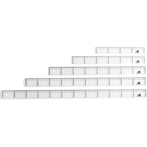 Regla liderpapel plastico cristal 60 cm