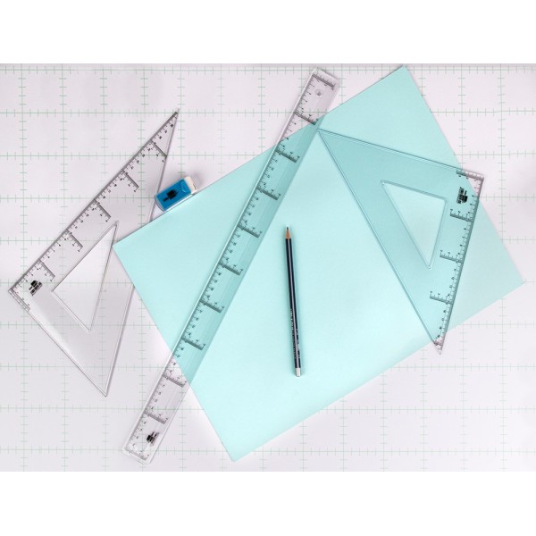 Regla liderpapel plastico cristal 50 cm