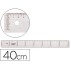 Regla liderpapel plastico cristal 40 cm