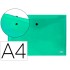 Carpeta liderpapel dossier broche 34043 polipropileno din a4 verde transparente 50 hojas