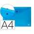 Carpeta liderpapel dossier broche 34042 polipropileno din a4 azul transparente 50 hojas