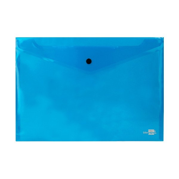 Carpeta liderpapel dossier broche 34042 polipropileno din a4 azul transparente 50 hojas