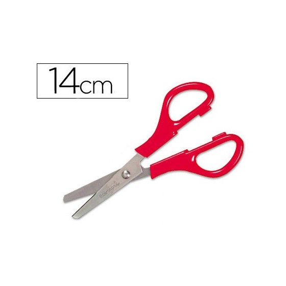 Tijera escolar liderpapel ps-52-d con funda 14 cm colores surtidos